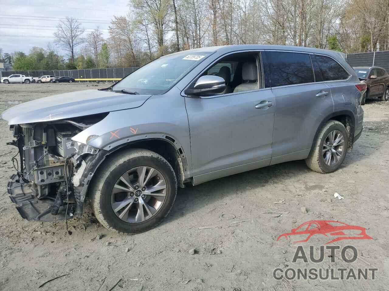 TOYOTA HIGHLANDER 2016 - 5TDBKRFH7GS278731