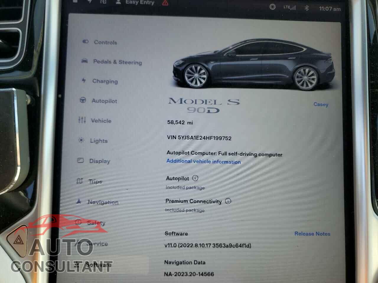 TESLA MODEL S 2017 - 5YJSA1E24HF199752