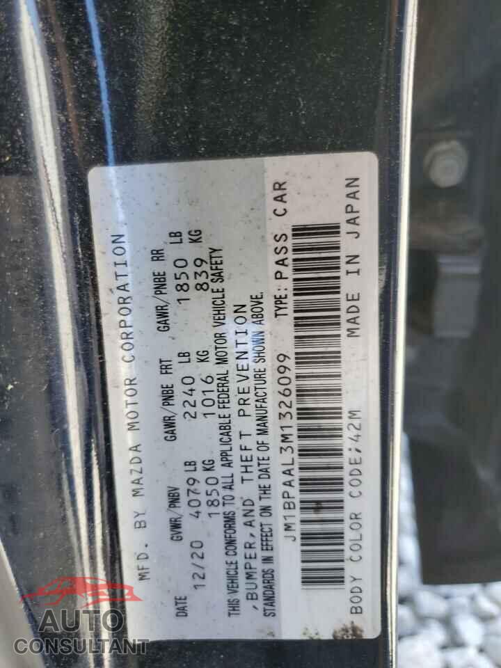 MAZDA 3 2021 - JM1BPAAL3M1326099