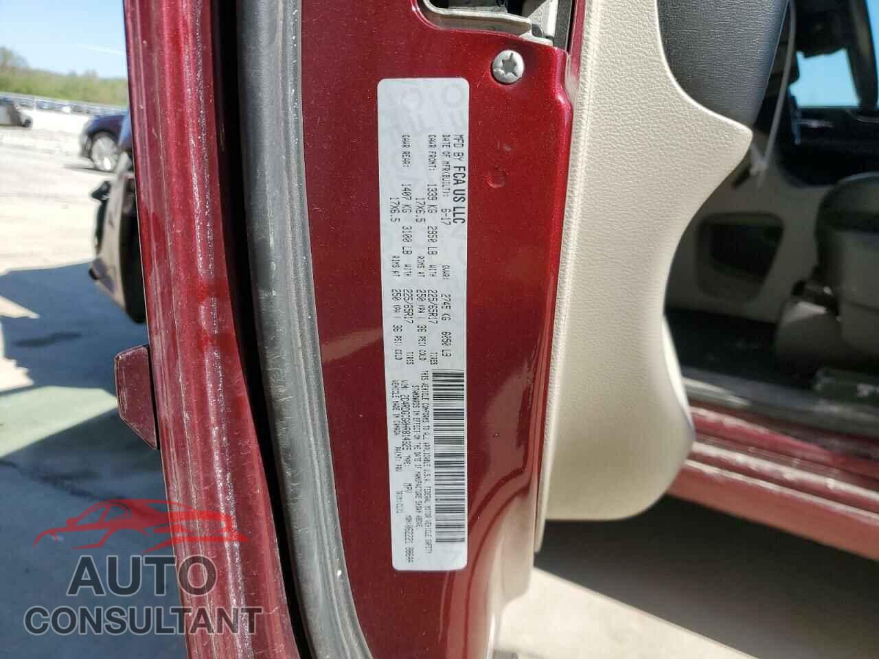 DODGE CARAVAN 2017 - 2C4RDGCG0HR814325