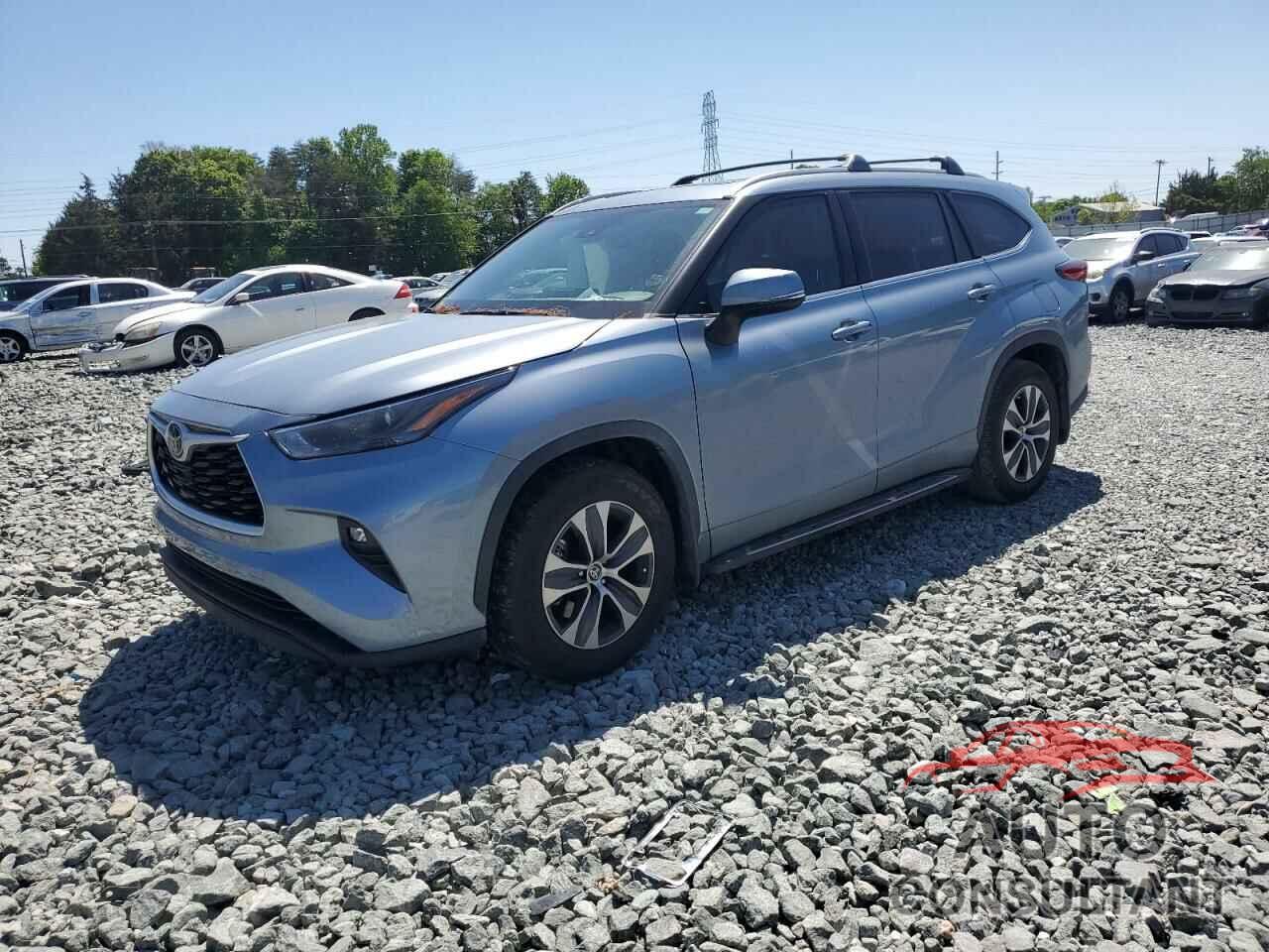 TOYOTA HIGHLANDER 2022 - 5TDGZRAH3NS113023