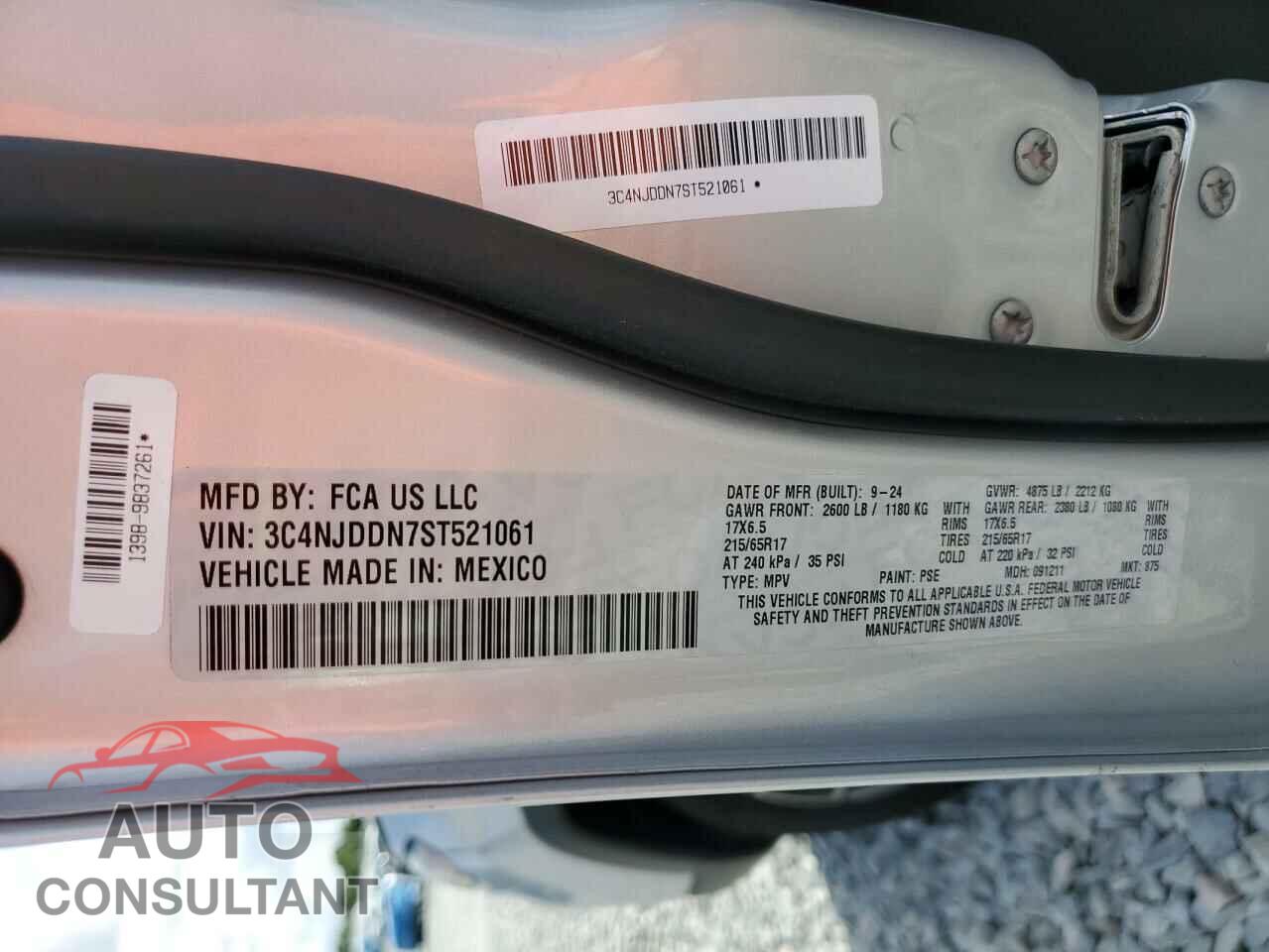 JEEP COMPASS 2025 - 3C4NJDDN7ST521061