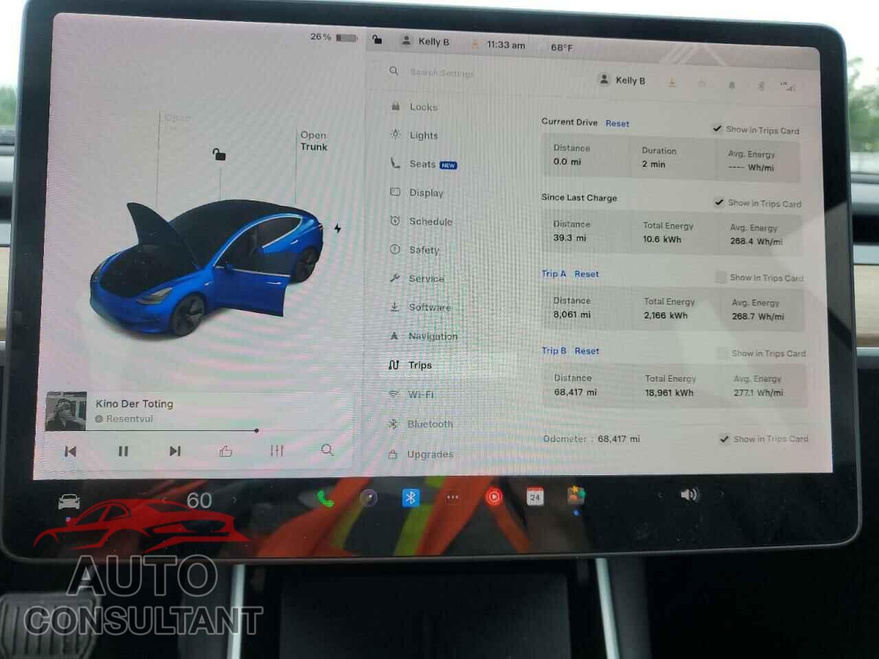 TESLA MODEL 3 2019 - 5YJ3E1EB4KF210846