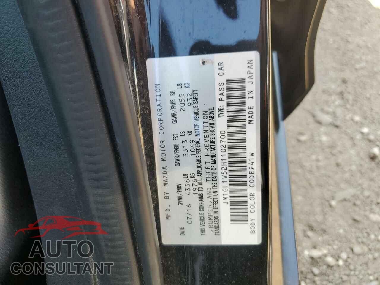 MAZDA 6 2017 - JM1GL1V52H1102700