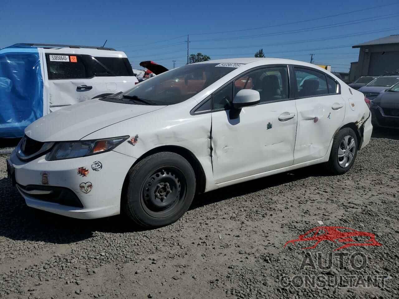 HONDA CIVIC 2013 - 19XFB2F56DE273587