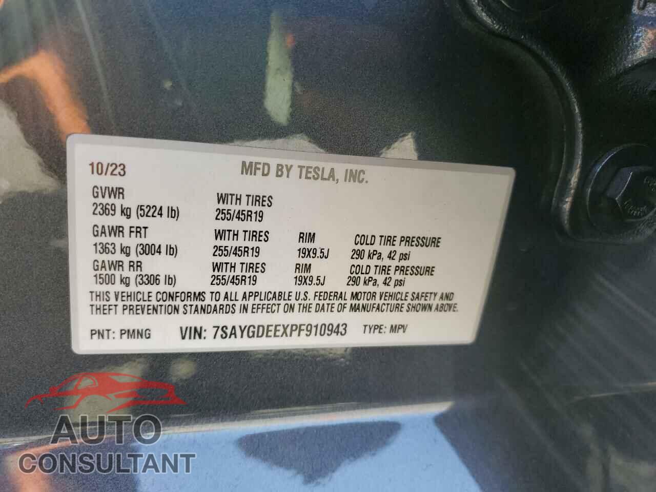 TESLA MODEL Y 2023 - 7SAYGDEEXPF910943