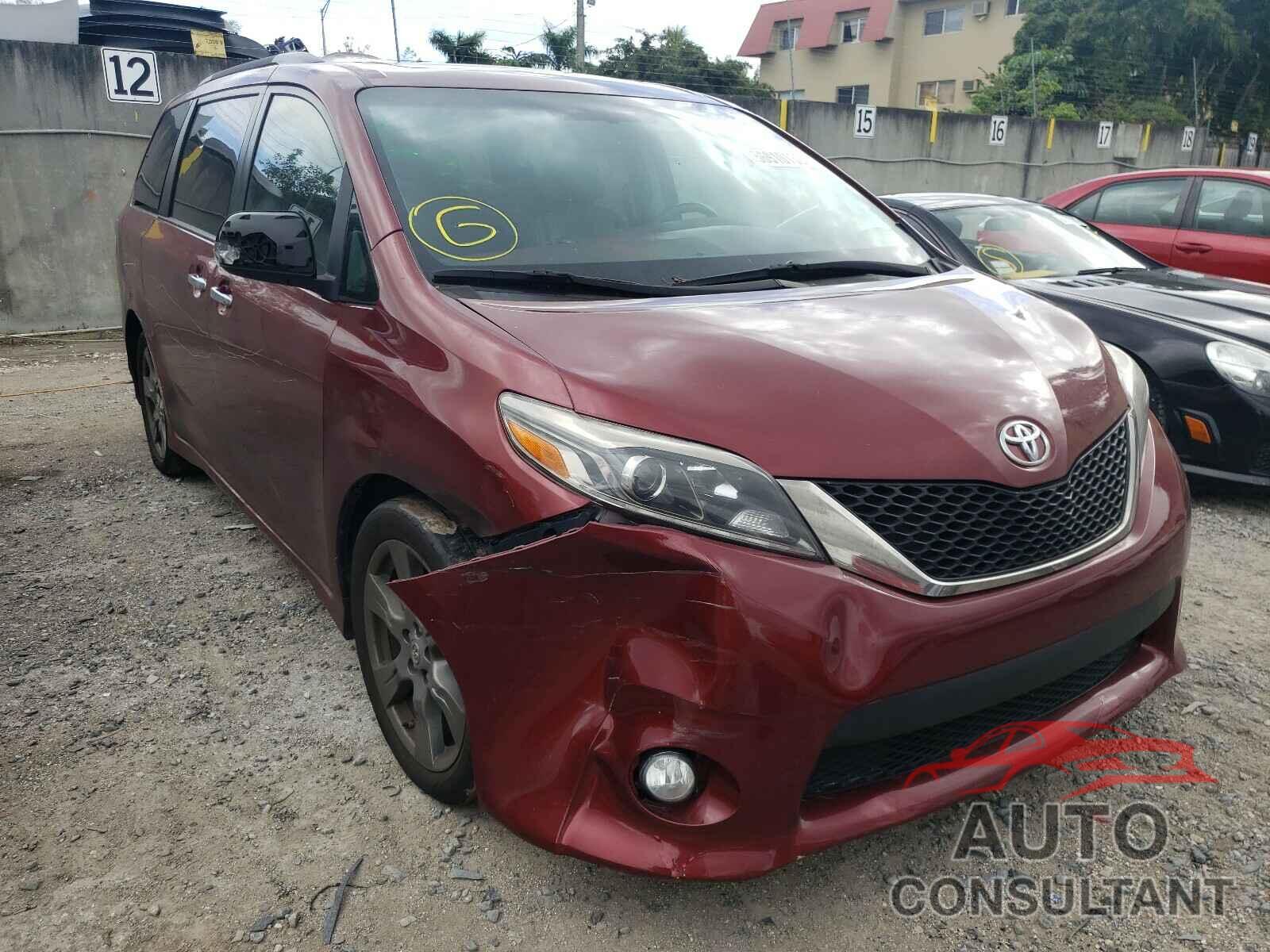 TOYOTA SIENNA 2017 - 5TDXZ3DC0HS834997