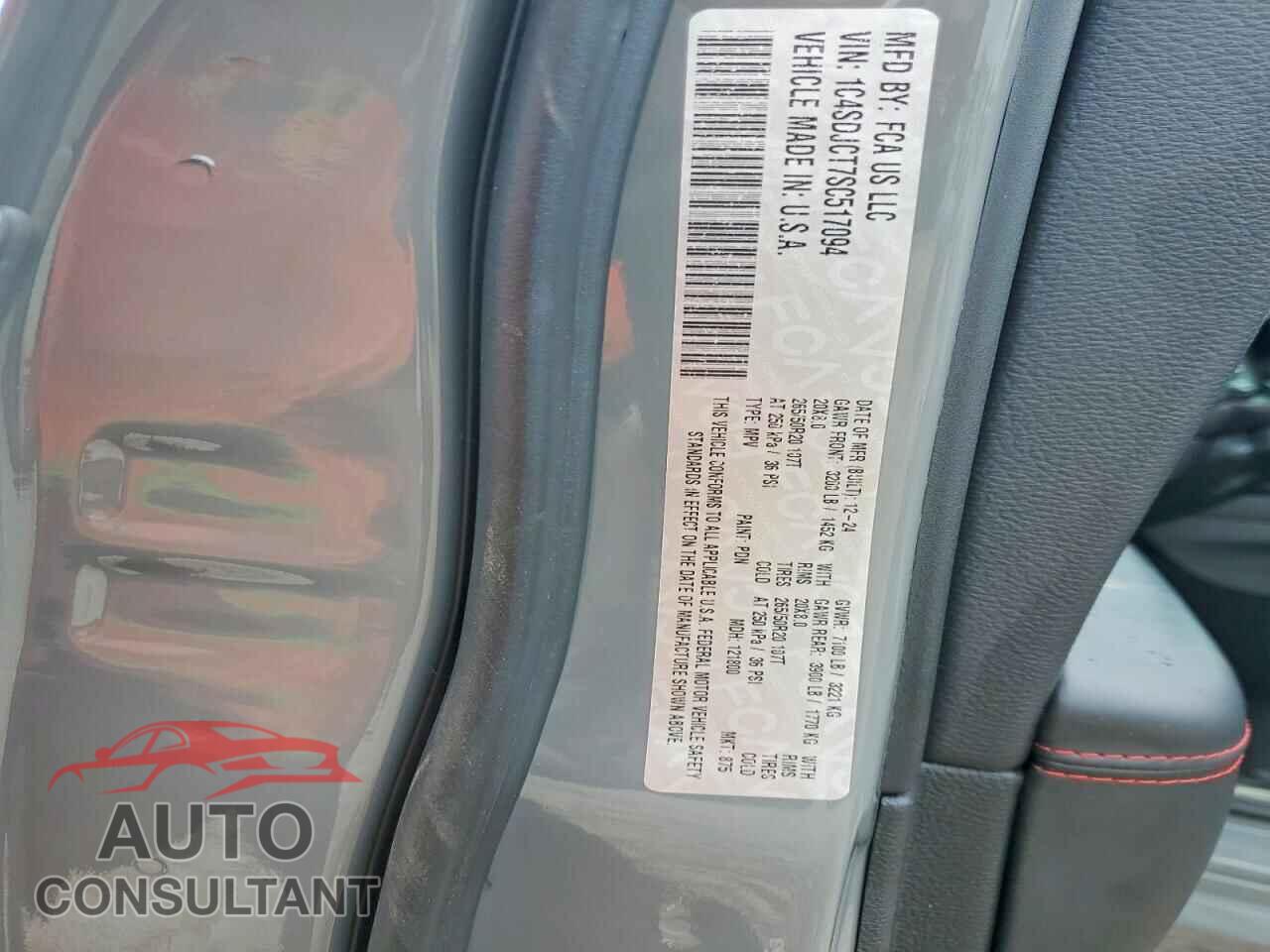 DODGE DURANGO 2025 - 1C4SDJCT7SC517094