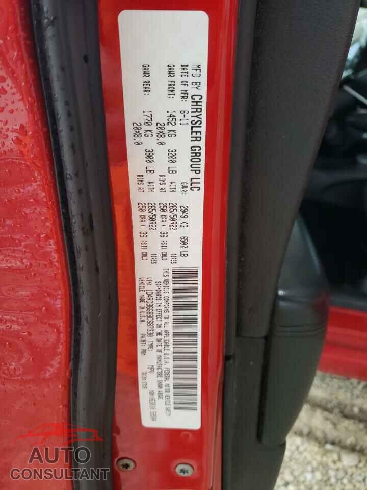 DODGE DURANGO 2011 - 1D4RD3GG6BC687330