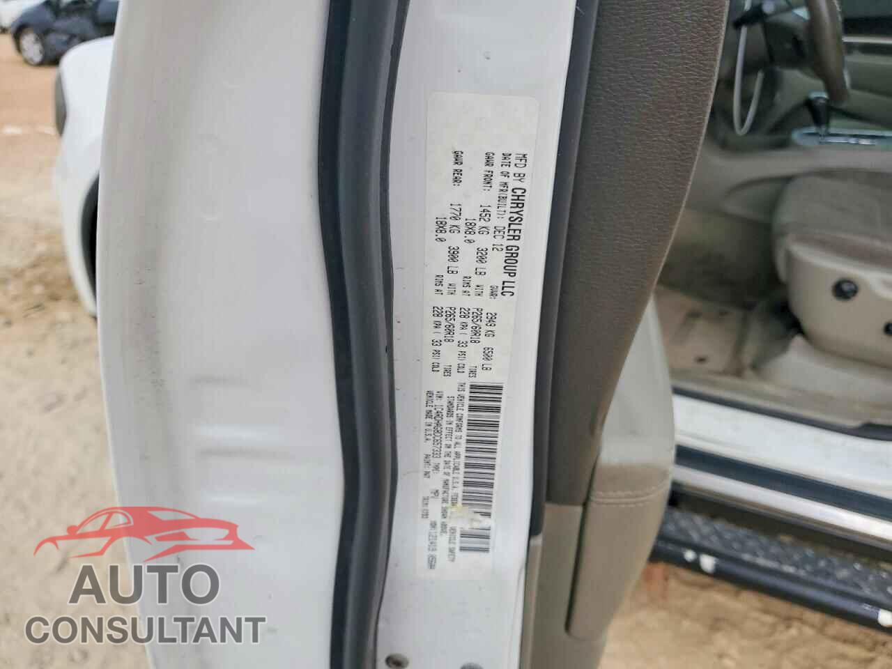 DODGE DURANGO 2013 - 1C4RDHAG8DC657333