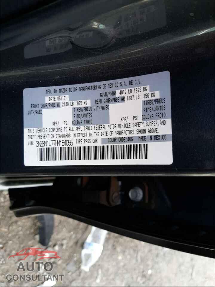 MAZDA 3 2017 - 3MZBN1U77HM154055