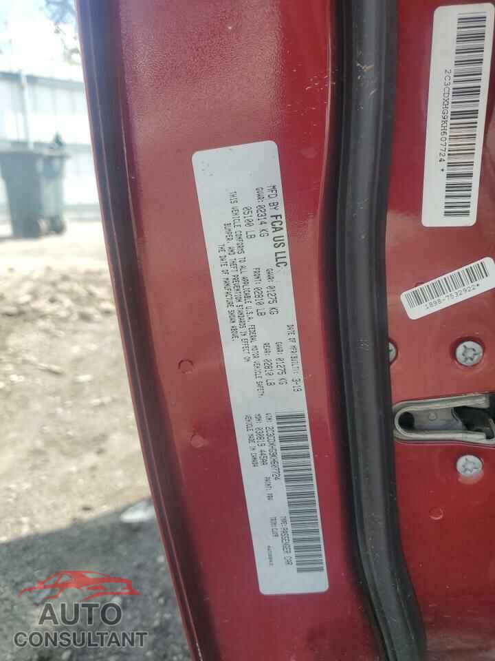 DODGE CHARGER 2019 - 2C3CDXHG9KH607724