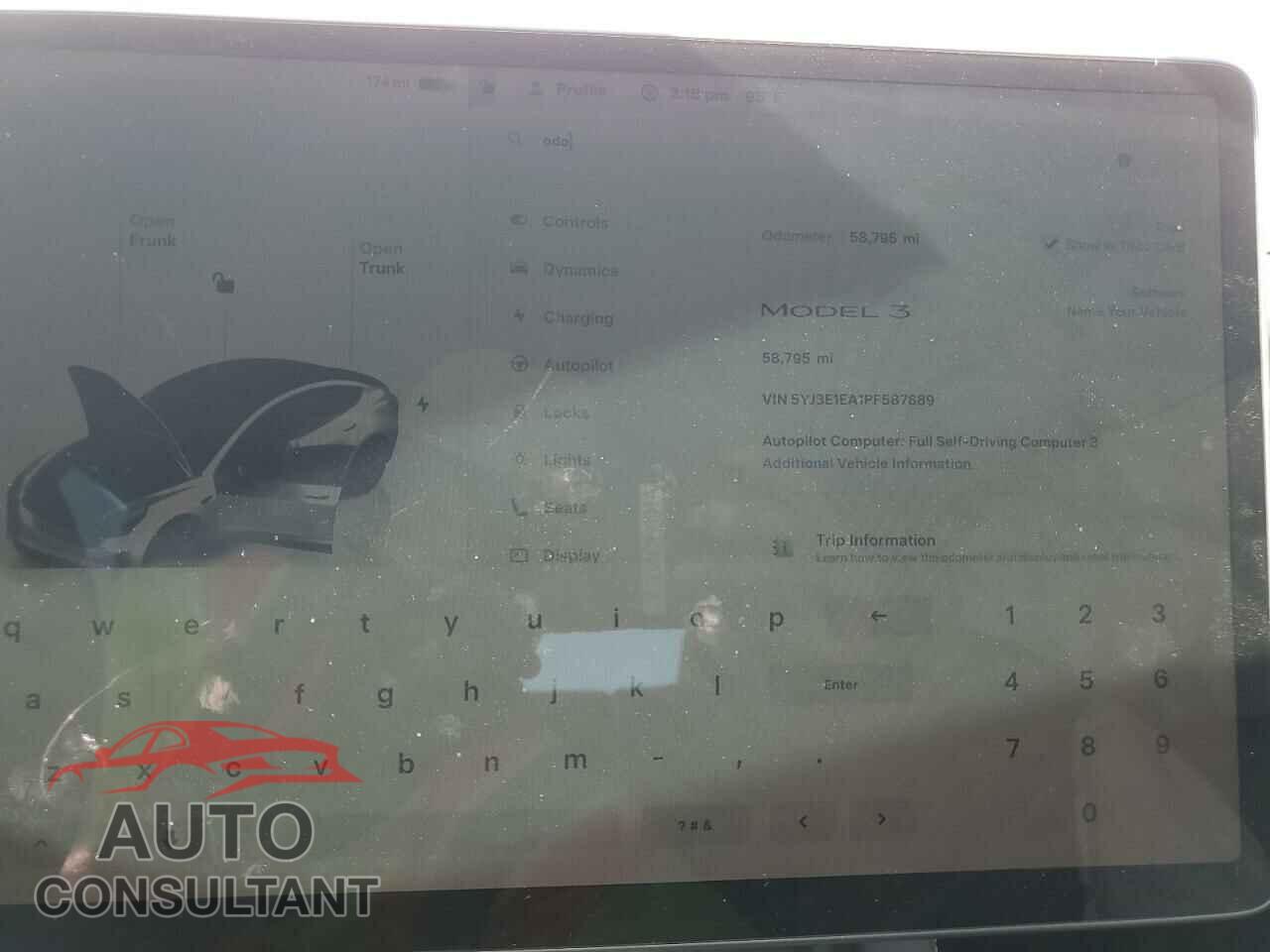 TESLA MODEL 3 2023 - 5YJ3E1EA1PF587889