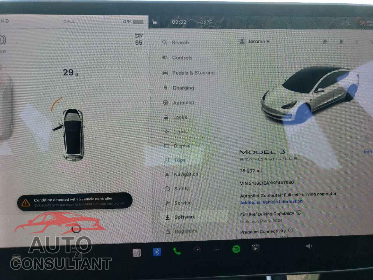 TESLA MODEL 3 2019 - 5YJ3E1EAXKF447980