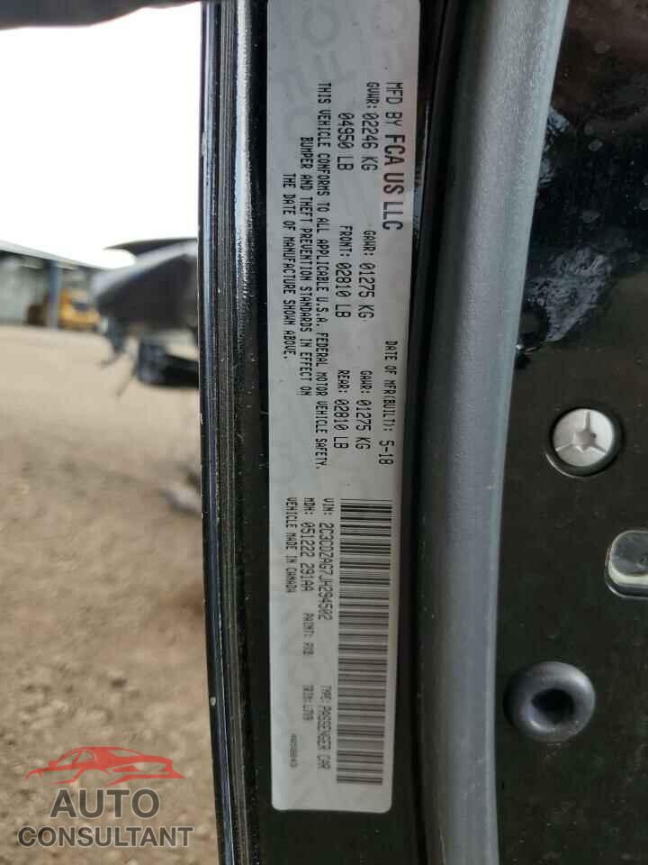 DODGE CHALLENGER 2018 - 2C3CDZAG7JH294502