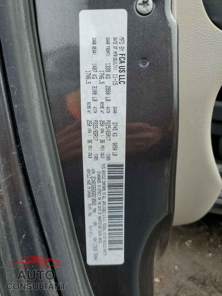 DODGE CARAVAN 2016 - 2C4RDGBG9GR218503