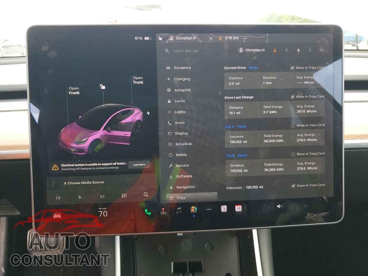 TESLA MODEL 3 2018 - 5YJ3E1EB6JF178948