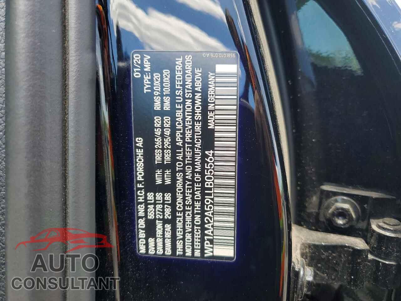 PORSCHE MACAN 2020 - WP1AA2A59LLB05564