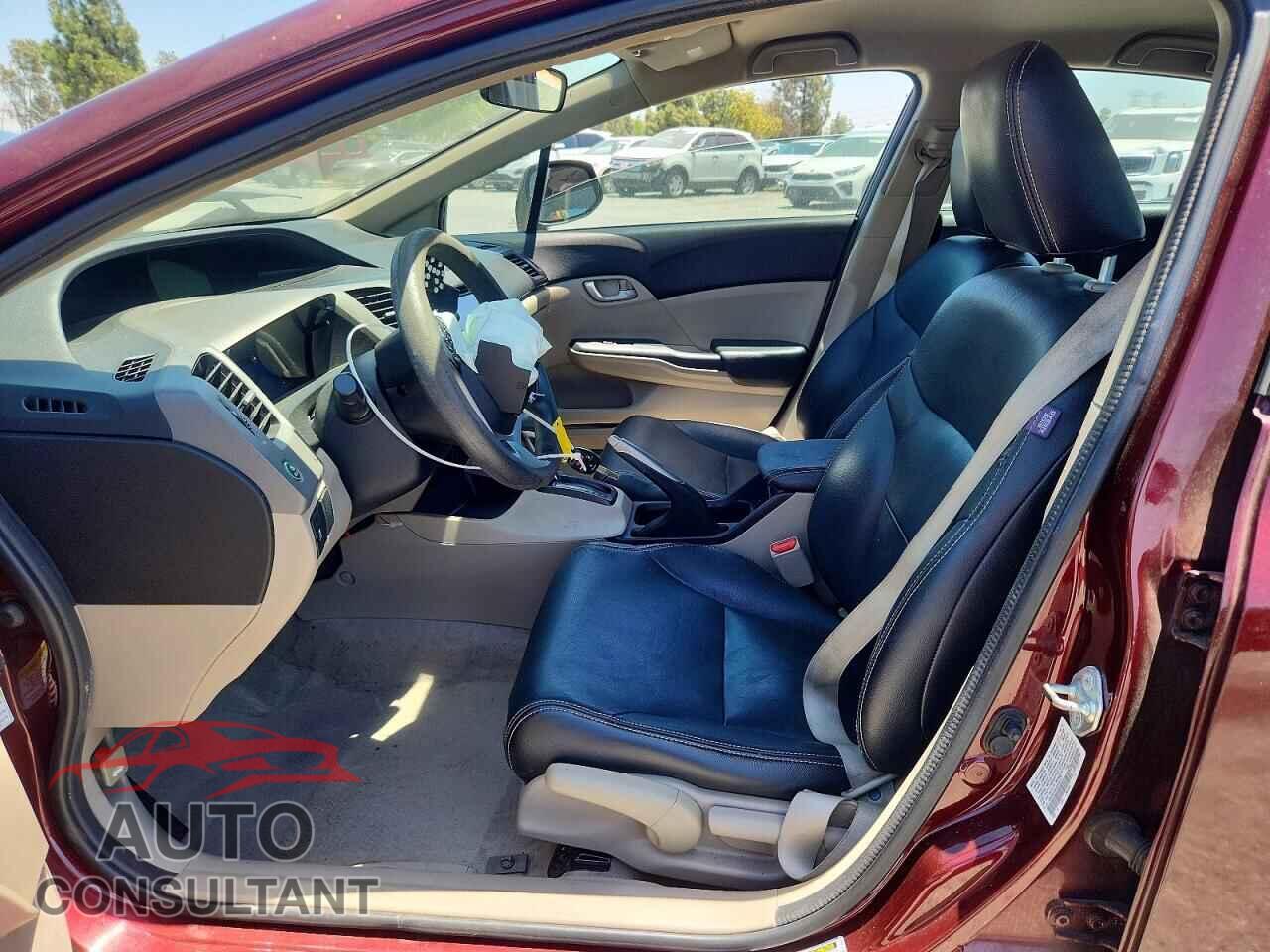 HONDA CIVIC 2012 - 19XFB2F50CE385784