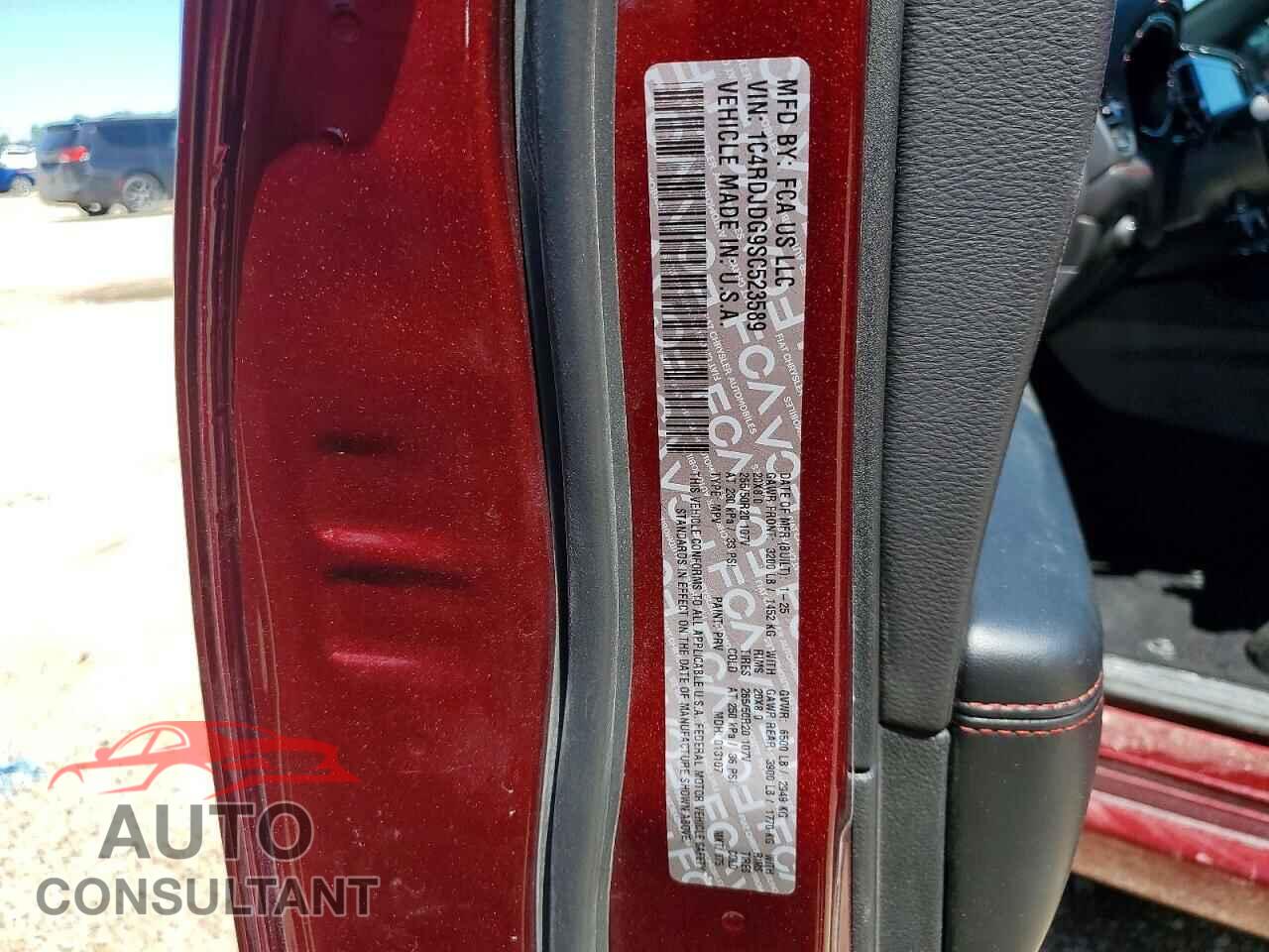 DODGE DURANGO 2025 - 1C4RDJDG9SC523589