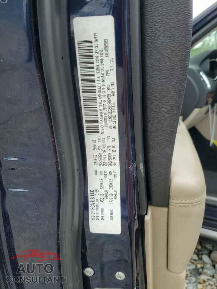 DODGE DURANGO 2016 - 1C4RDJEG2GC300459