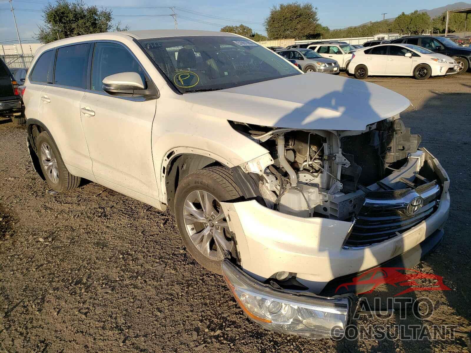 TOYOTA HIGHLANDER 2016 - 5TDZKRFH0GS183989