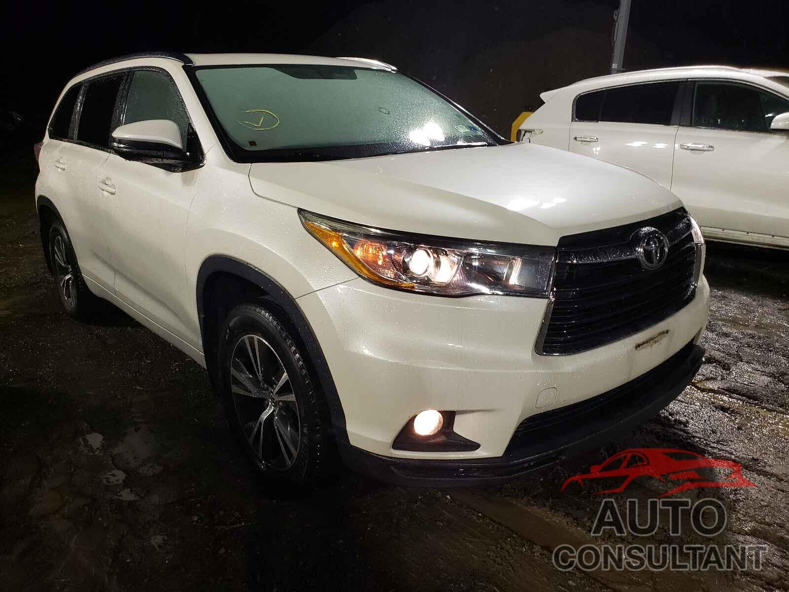TOYOTA HIGHLANDER 2016 - 5TDJKRFH1GS503107