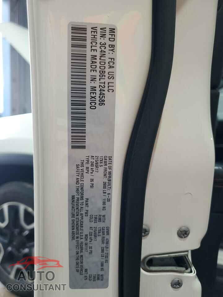 JEEP COMPASS 2020 - 3C4NJDDB6LT244586