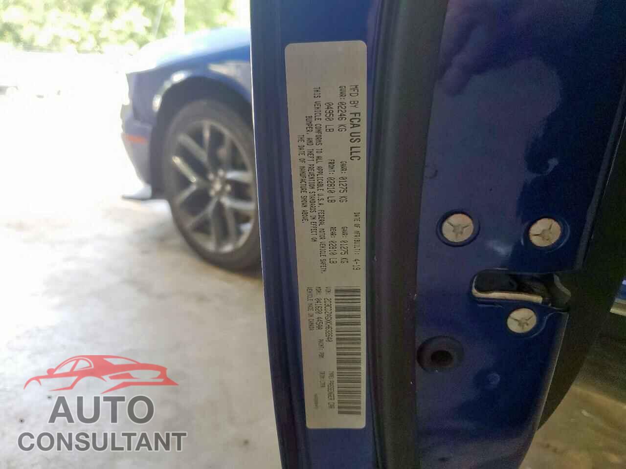 DODGE CHALLENGER 2019 - 2C3CDZAGXKH632640