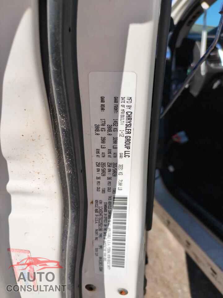 DODGE DURANGO 2012 - 1C4SDHET5CC252196