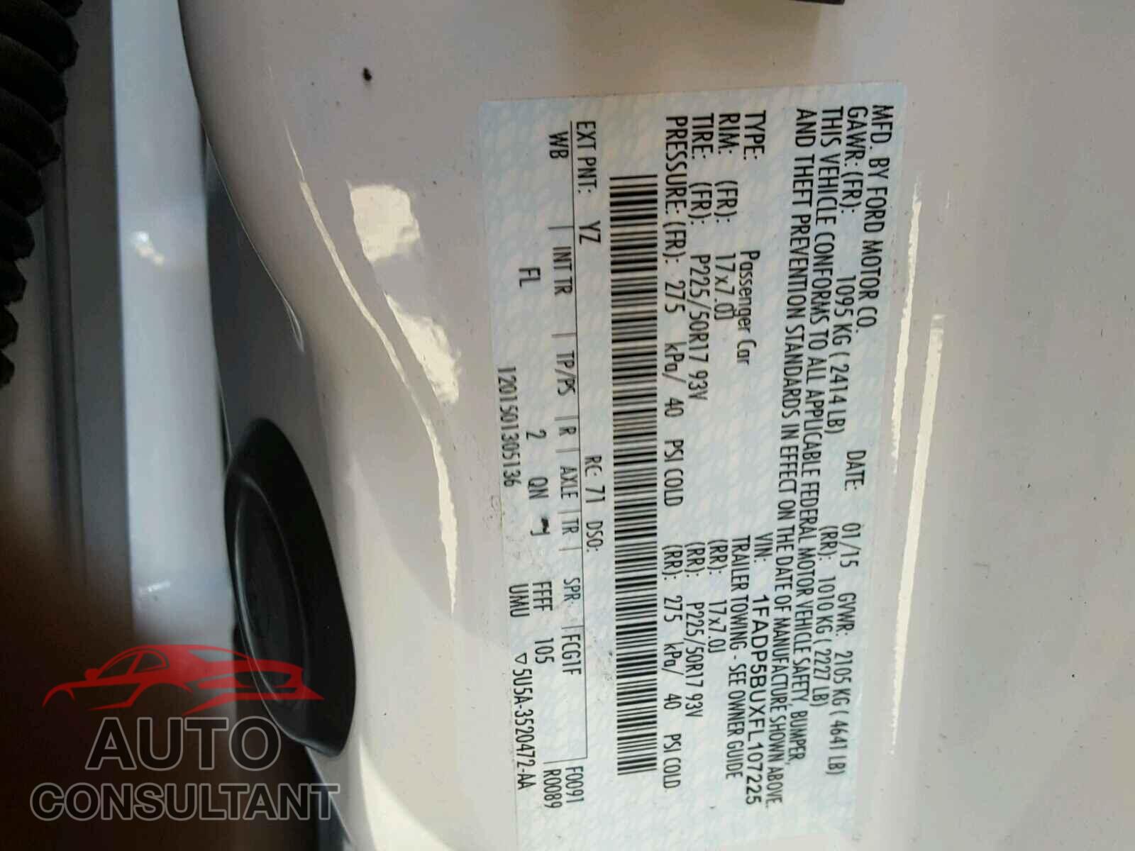 FORD C-MAX SEL 2015 - 1FADP5BUXFL107225