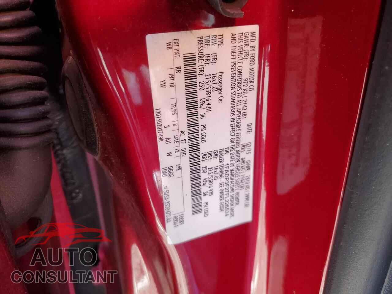 FORD FOCUS 2015 - 1FADP3F27FL228534