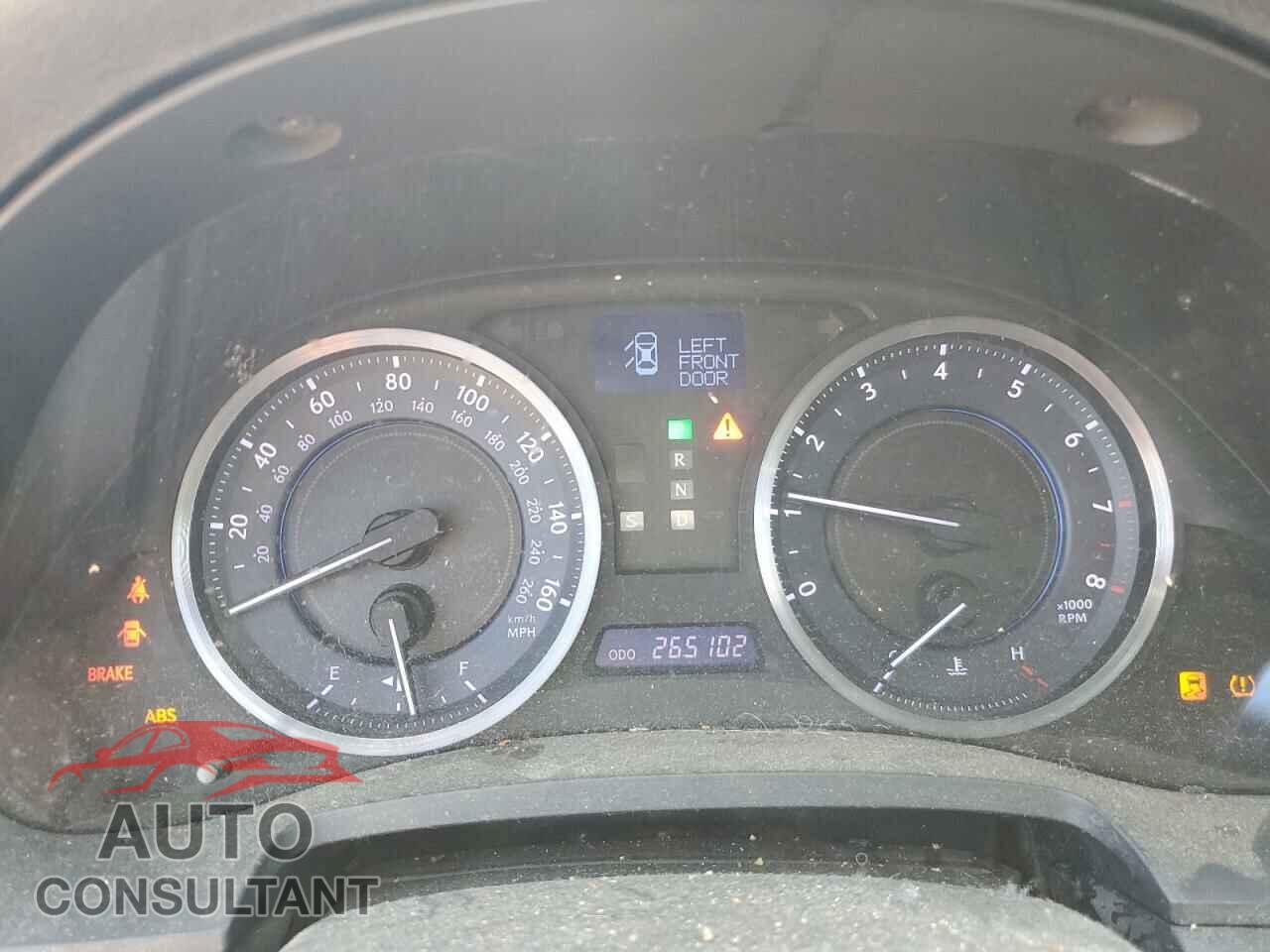 LEXUS IS 2011 - JTHBF5C29B5134639
