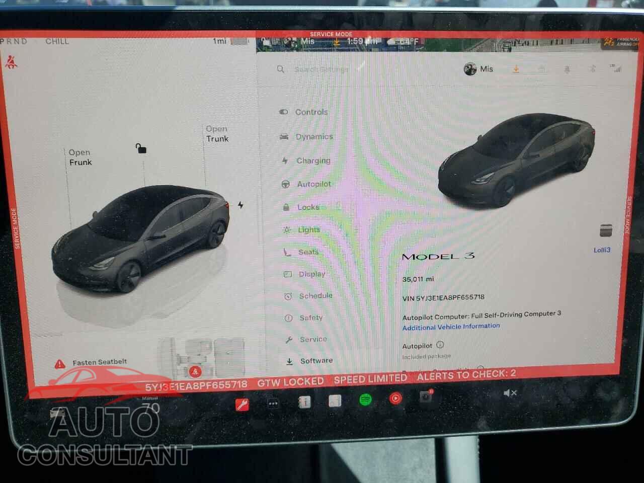 TESLA MODEL 3 2023 - 5YJ3E1EA8PF655718