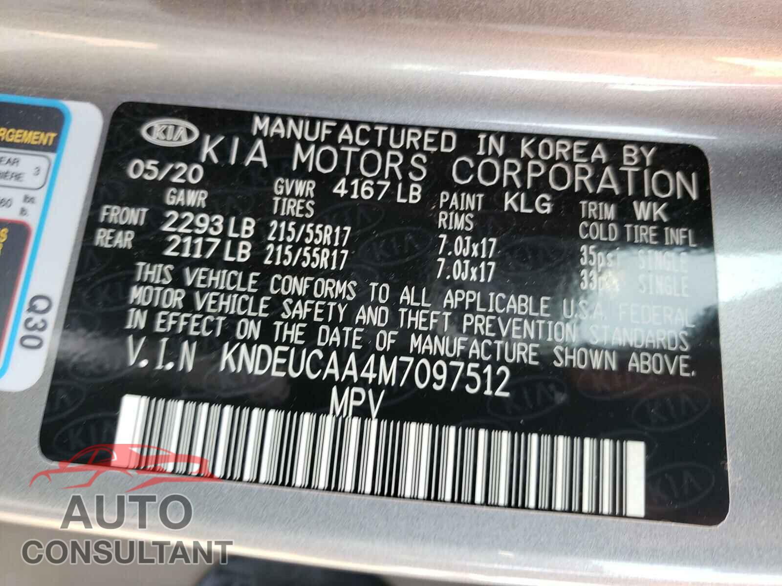 KIA SELTOS 2021 - KNDEUCAA4M7097512