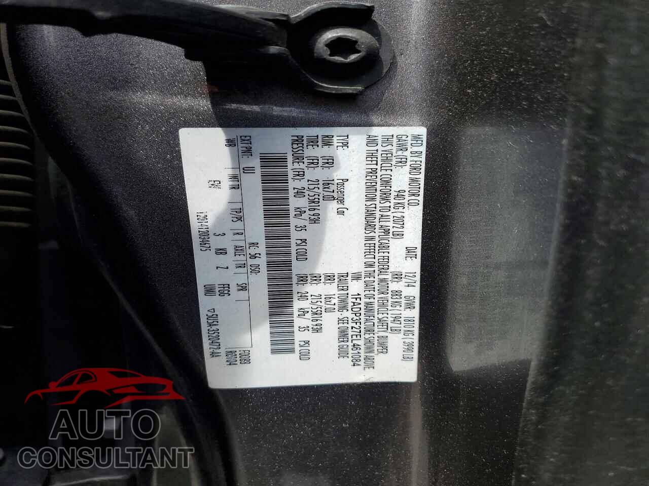 FORD FOCUS 2014 - 1FADP3F27EL461084
