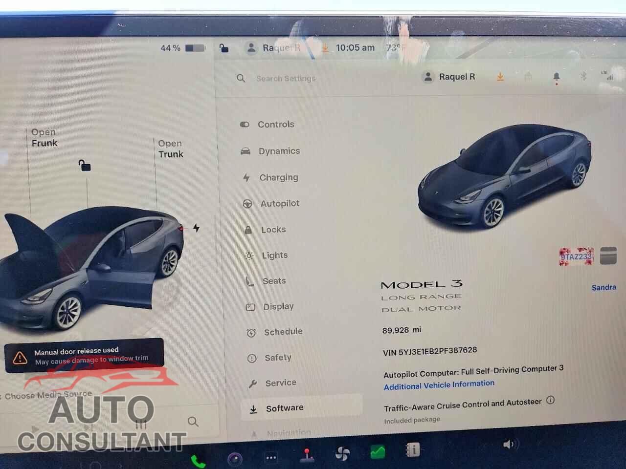 TESLA MODEL 3 2023 - 5YJ3E1EB2PF387628