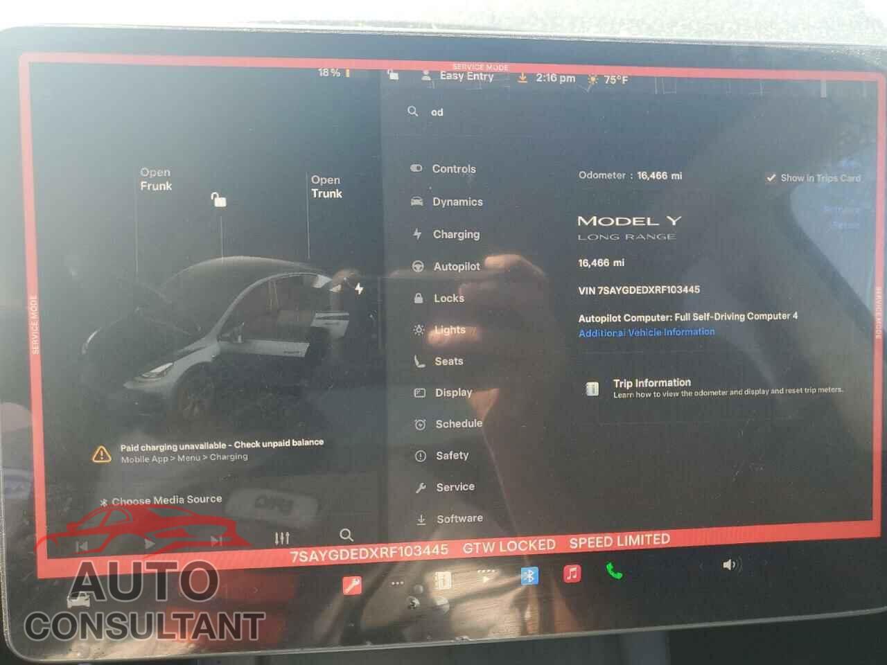 TESLA MODEL Y 2024 - 7SAYGDEDXRF103445
