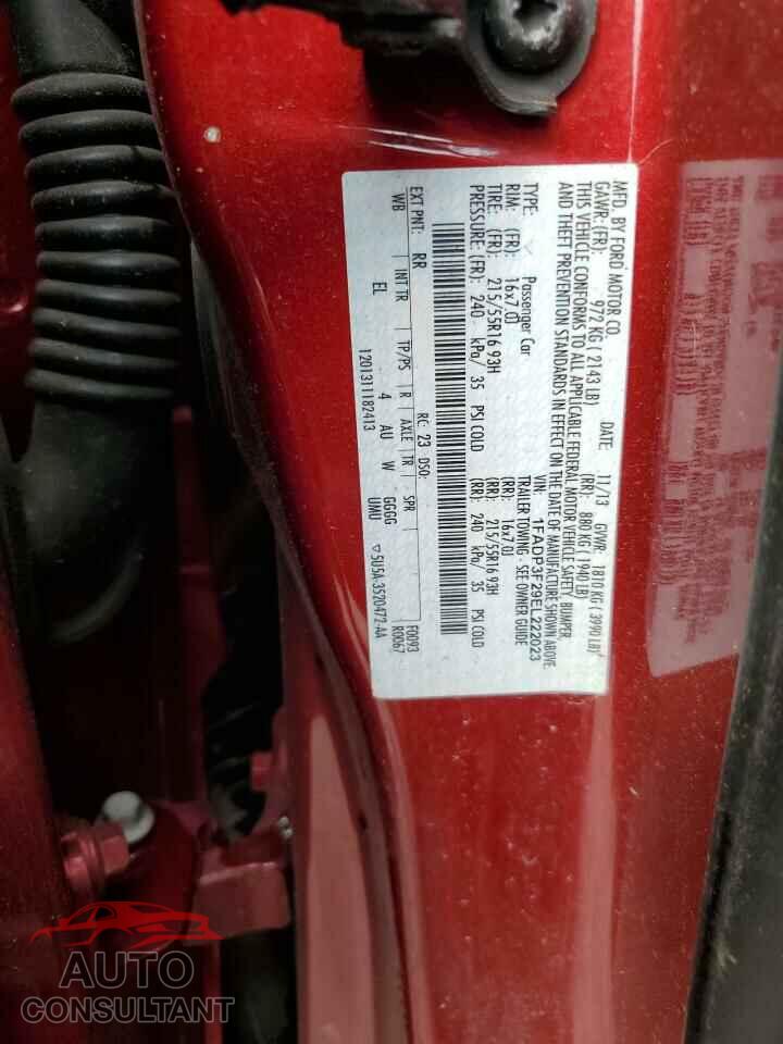 FORD FOCUS 2014 - 1FADP3F29EL222023