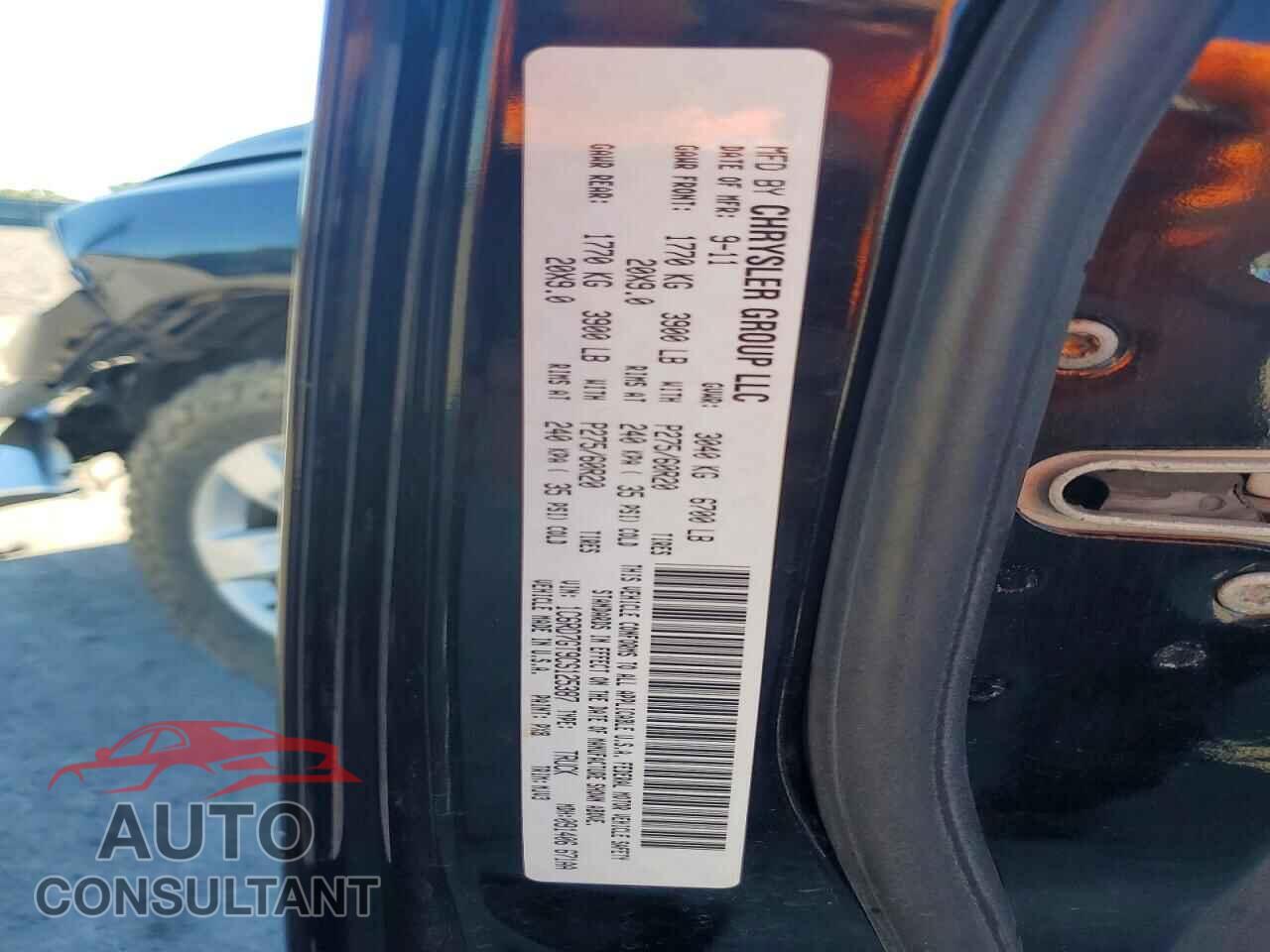 DODGE RAM 1500 2012 - 1C6RD7GT9CS125387
