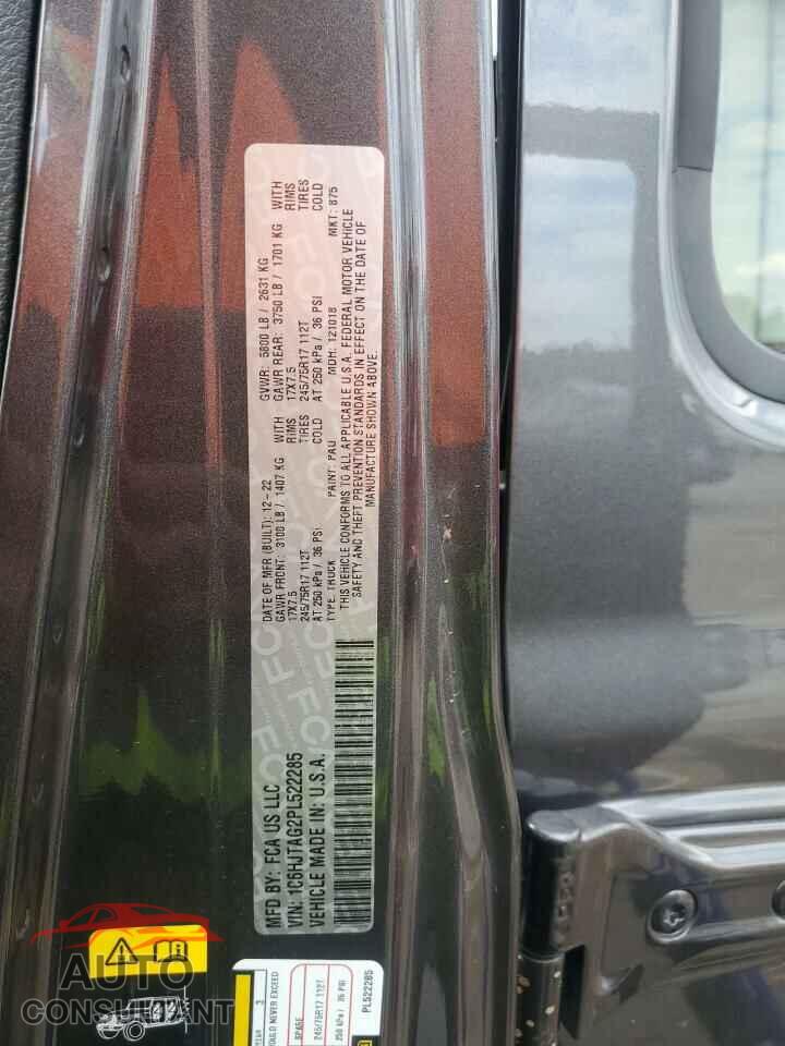 JEEP GLADIATOR 2023 - 1C6HJTAG2PL522285
