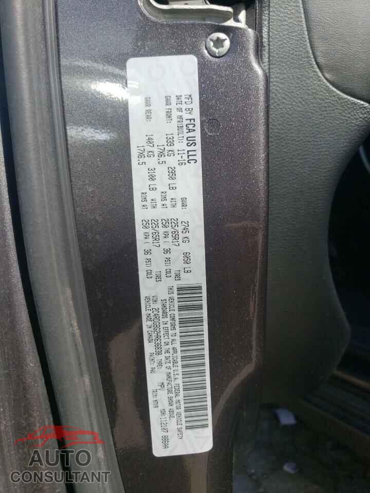 DODGE CARAVAN 2017 - 2C4RDGBG2HR636838