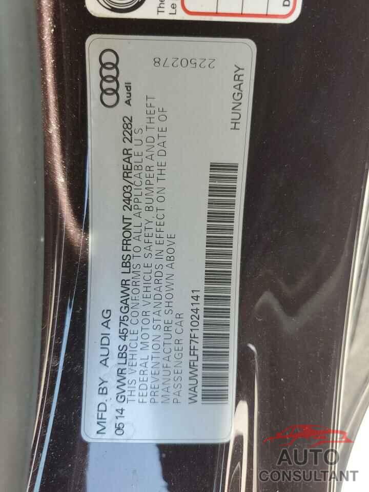 AUDI A3 2015 - WAUWFLFF7F1024141