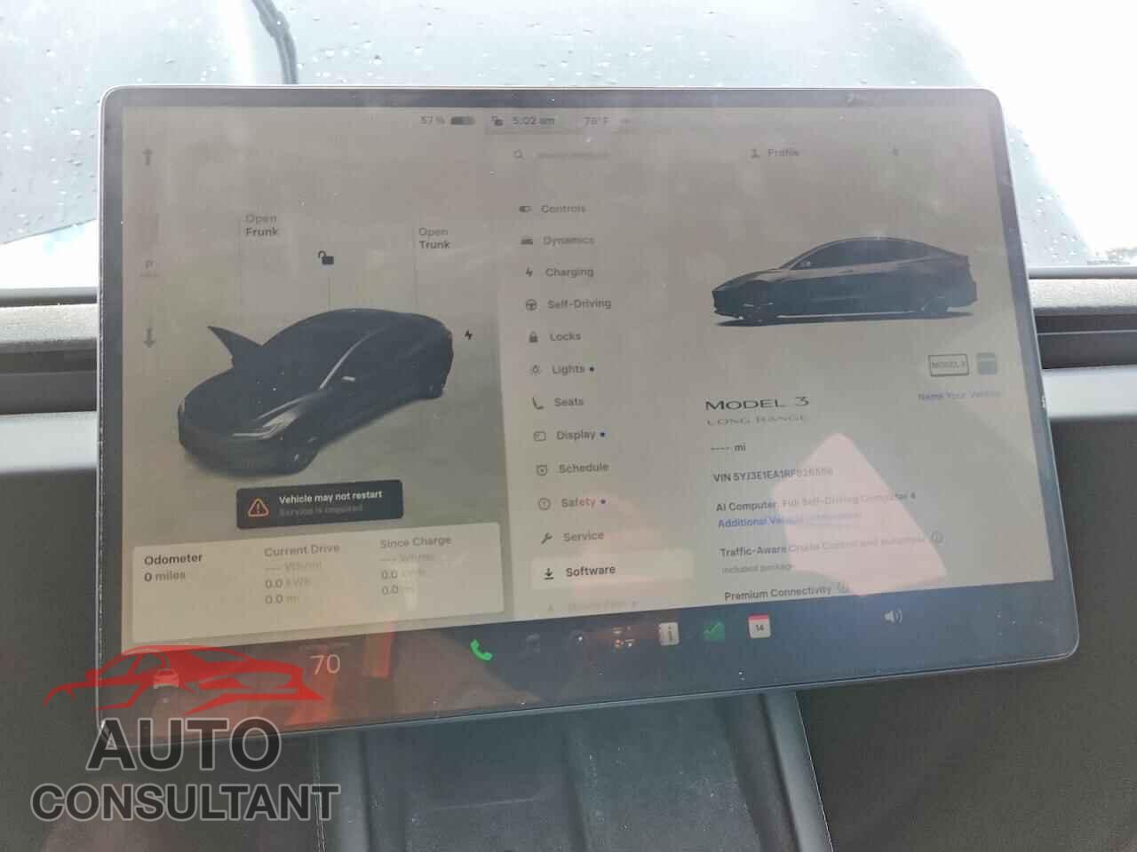 TESLA MODEL 3 2024 - 5YJ3E1EA1RF826568