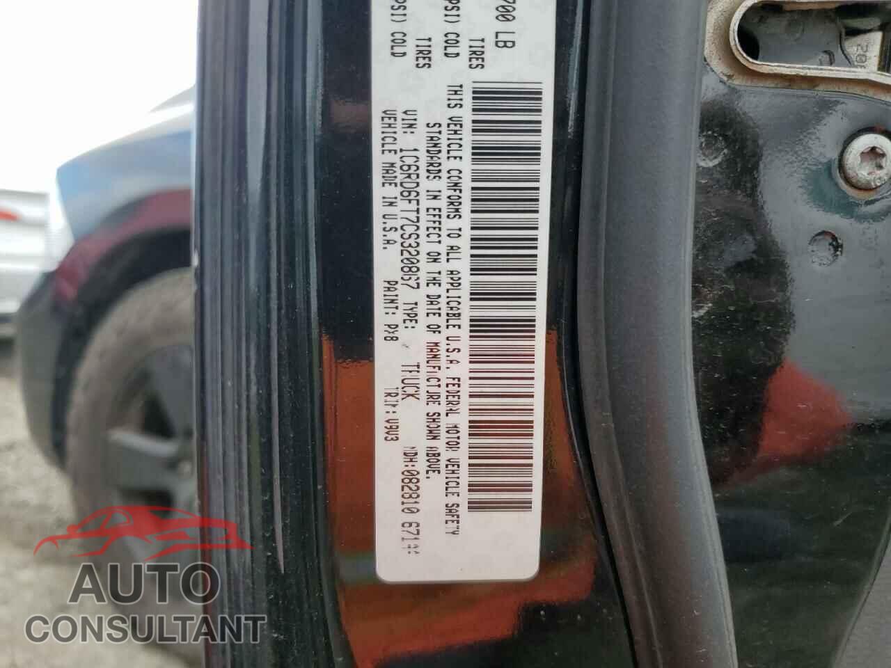 DODGE RAM 1500 2012 - 1C6RD6FT7CS320867