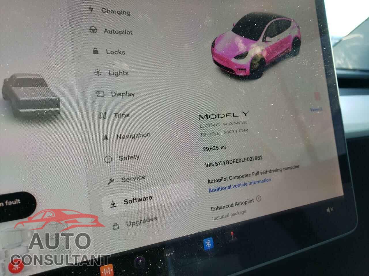 TESLA MODEL Y 2020 - 5YJYGDEE0LF027862