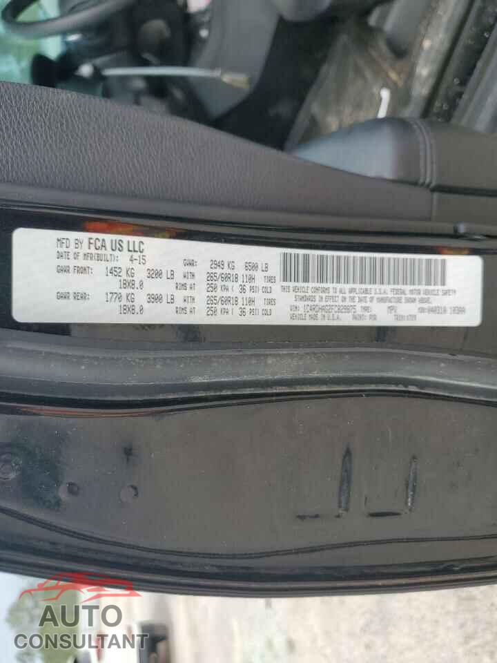 DODGE DURANGO 2015 - 1C4RDHAG2FC829875