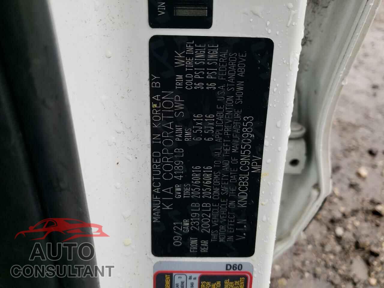 KIA NIRO 2022 - KNDCB3LC9N5509853