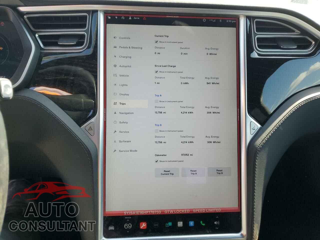TESLA MODEL S 2017 - 5YJSA1E16HF178733