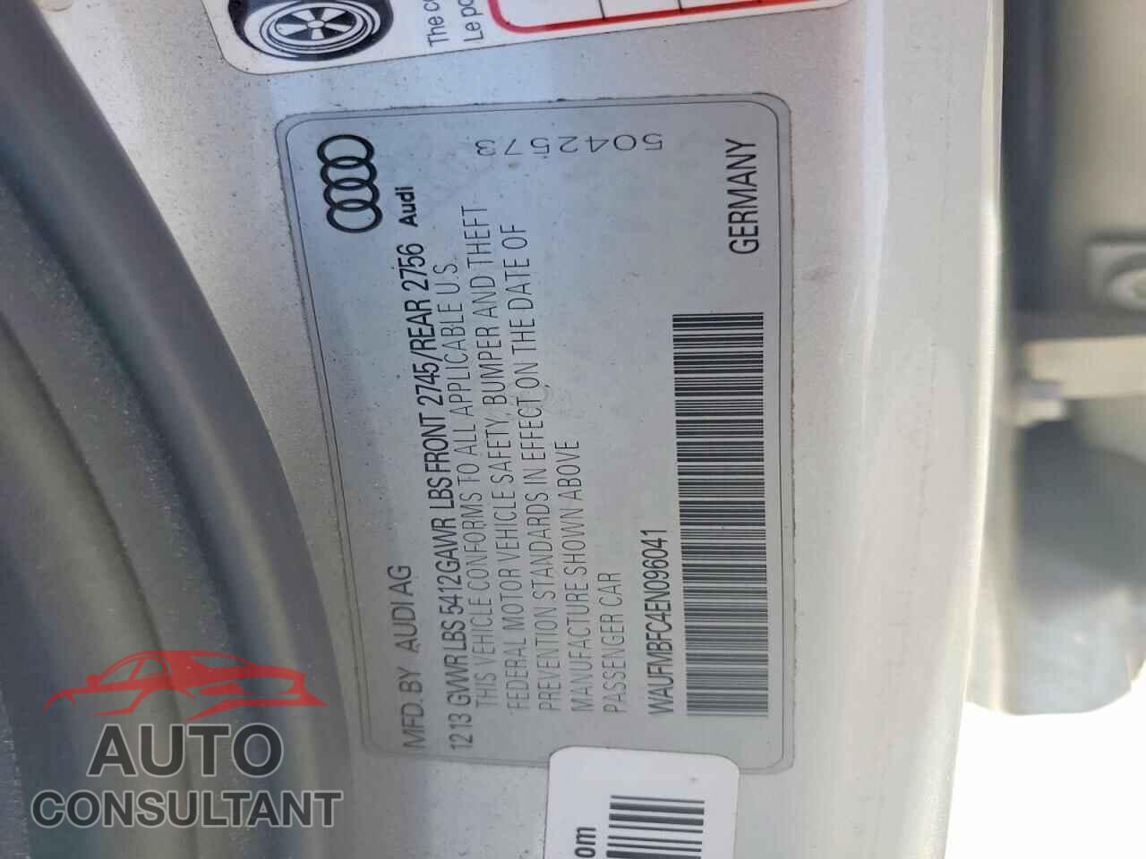 AUDI A6 2014 - WAUFMBFC4EN096041